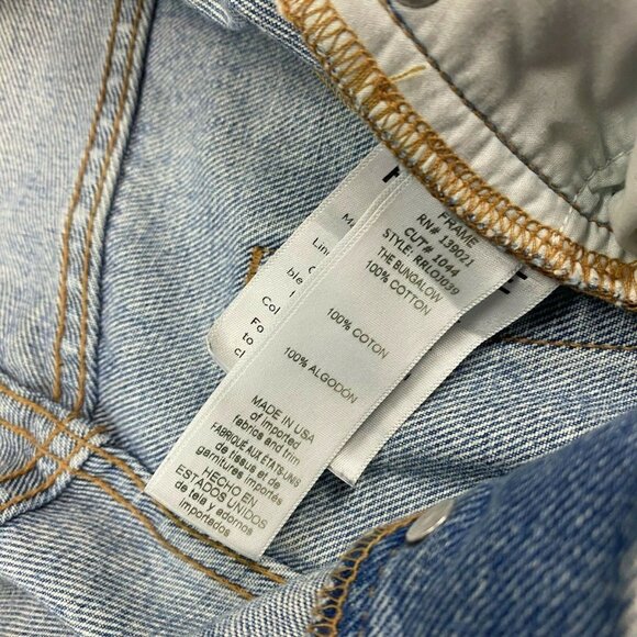 FRAME Rigid Re Release Le Original Taper Jeans Size 27 The Bungalow Button Fly - Picture 8 of 13